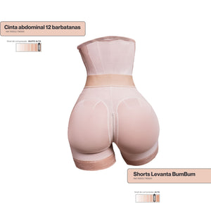 Combo Shorts + Cinta - BellaShaper Shapewear Premium