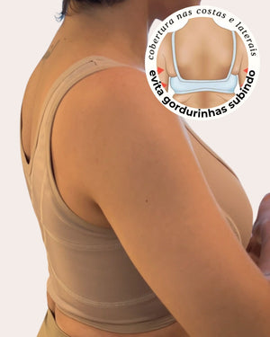 Sutiã Modelador Postural sem Bojo sem Aro - BellaShaper Shapewear Premium