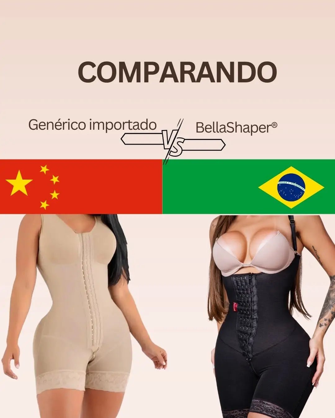 Qual a diferença entre um BellaShaper e uma cinta