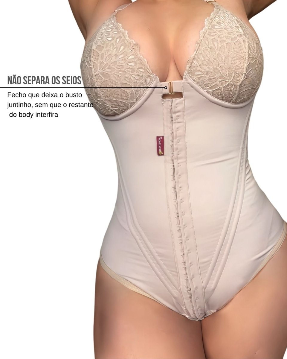 Body Cinta Modeladora com Bojo - BellaShaper Shapewear Premium