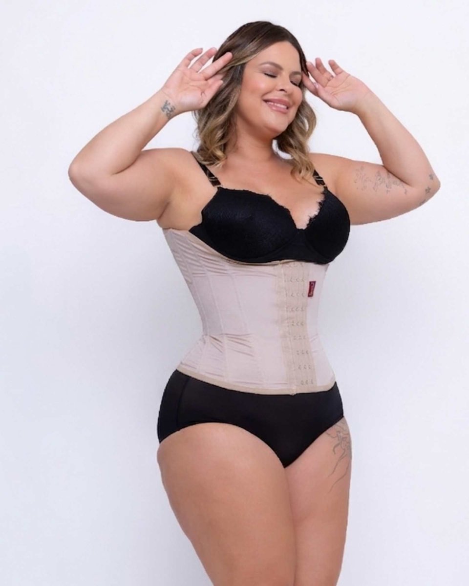 Cinta Modeladora Feminina Alta Compressão Suporte nas Costas com barbatanas de aço