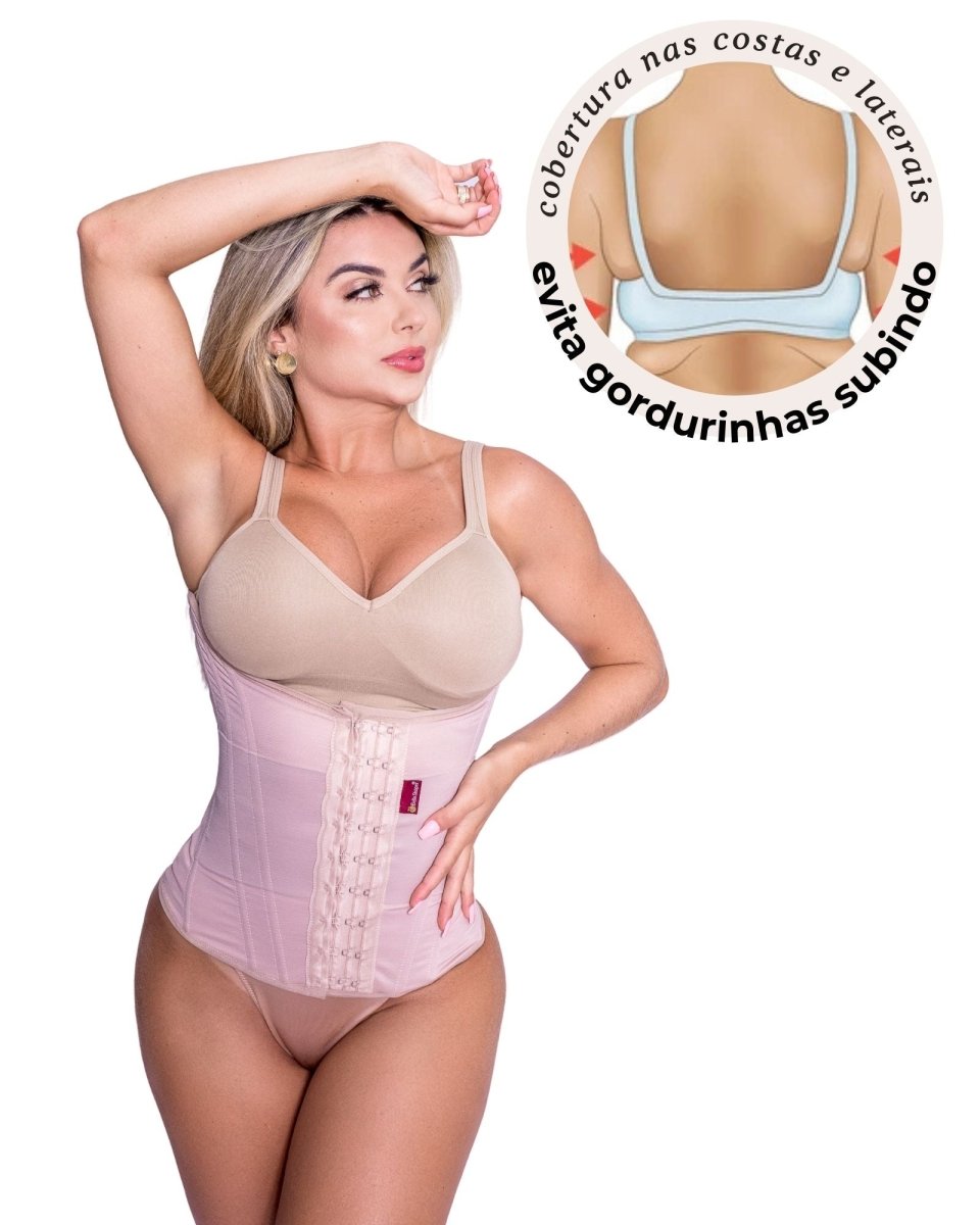Cinta Corset Alta nas Costas - BellaShaper Shapewear Premium