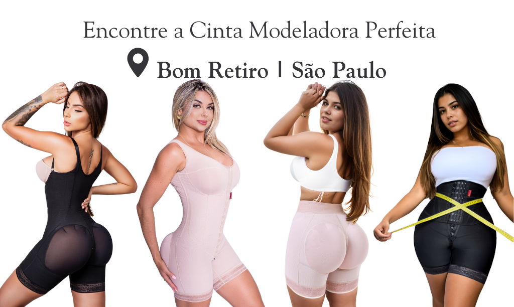 mulheres vestidas com cinta modeladora alta compressão feminina