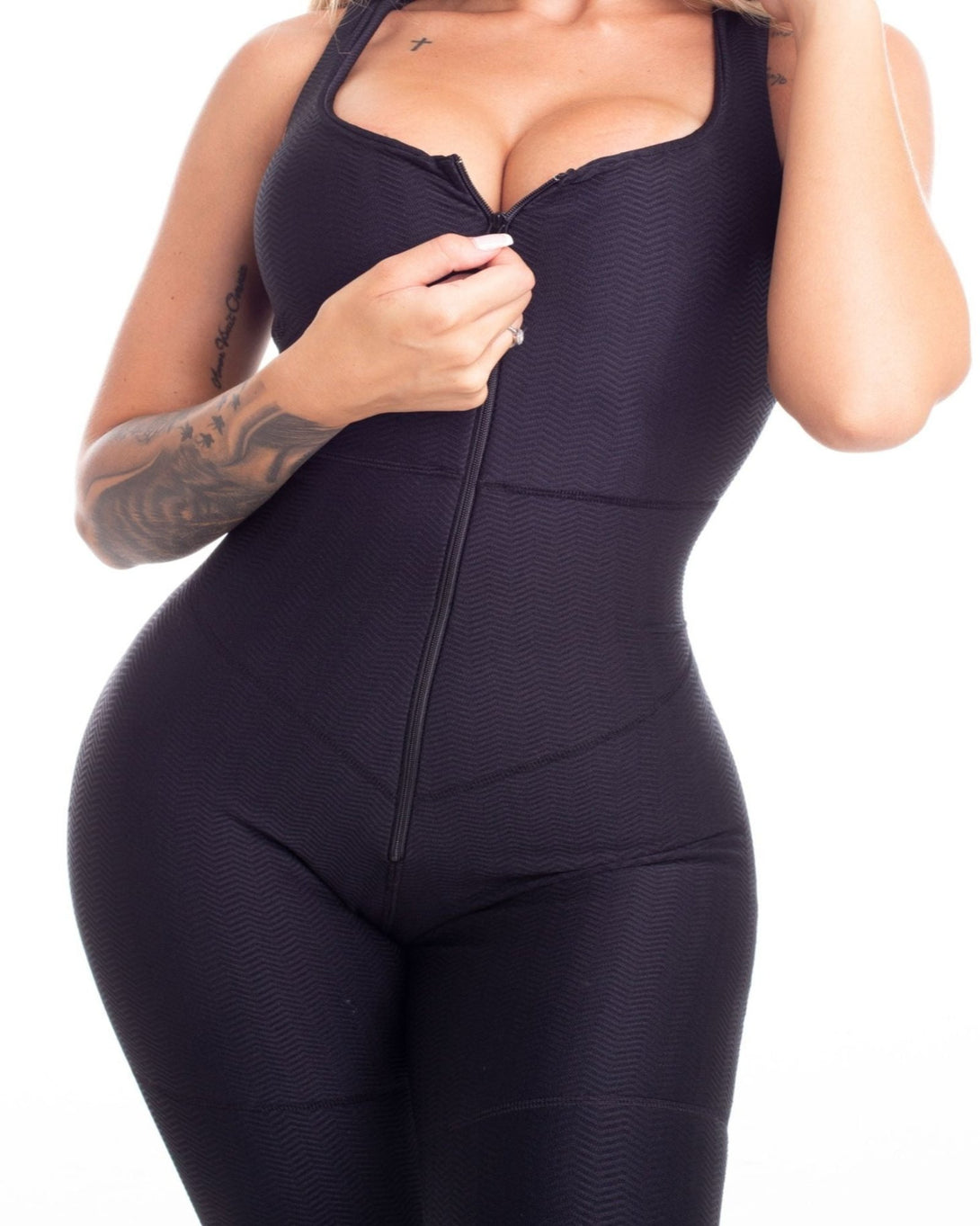 Macacão Fitness Texturizado - BellaShaper Shapewear Premium