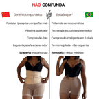 Shorts Levanta Bumbum Antes e Depois. Cinta Modeladora Feminina Corset Alta Compressão Afina Cintura BellaShaper